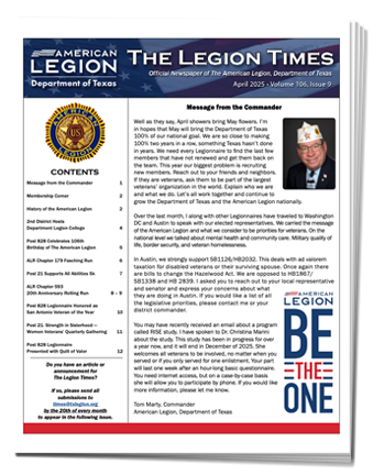 Legion Times April 2025 preview