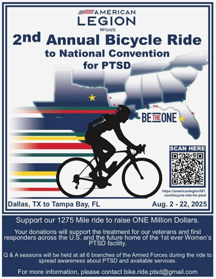 Ride for PTSD flyer