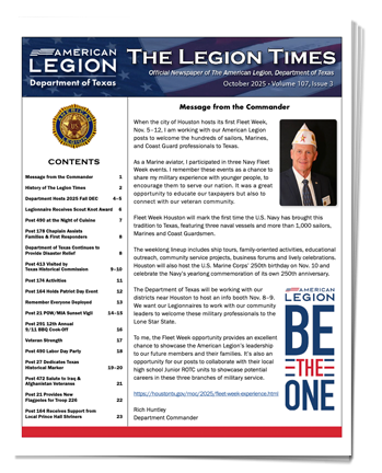 Legion Times September 2025 preview
