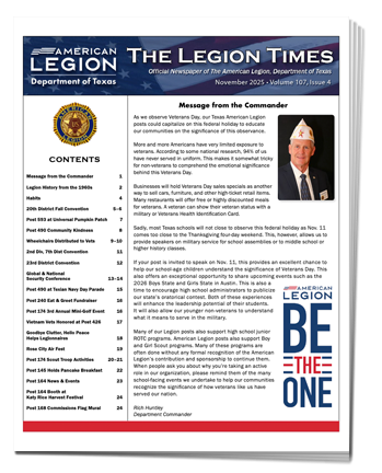 Legion Times November 2025 preview